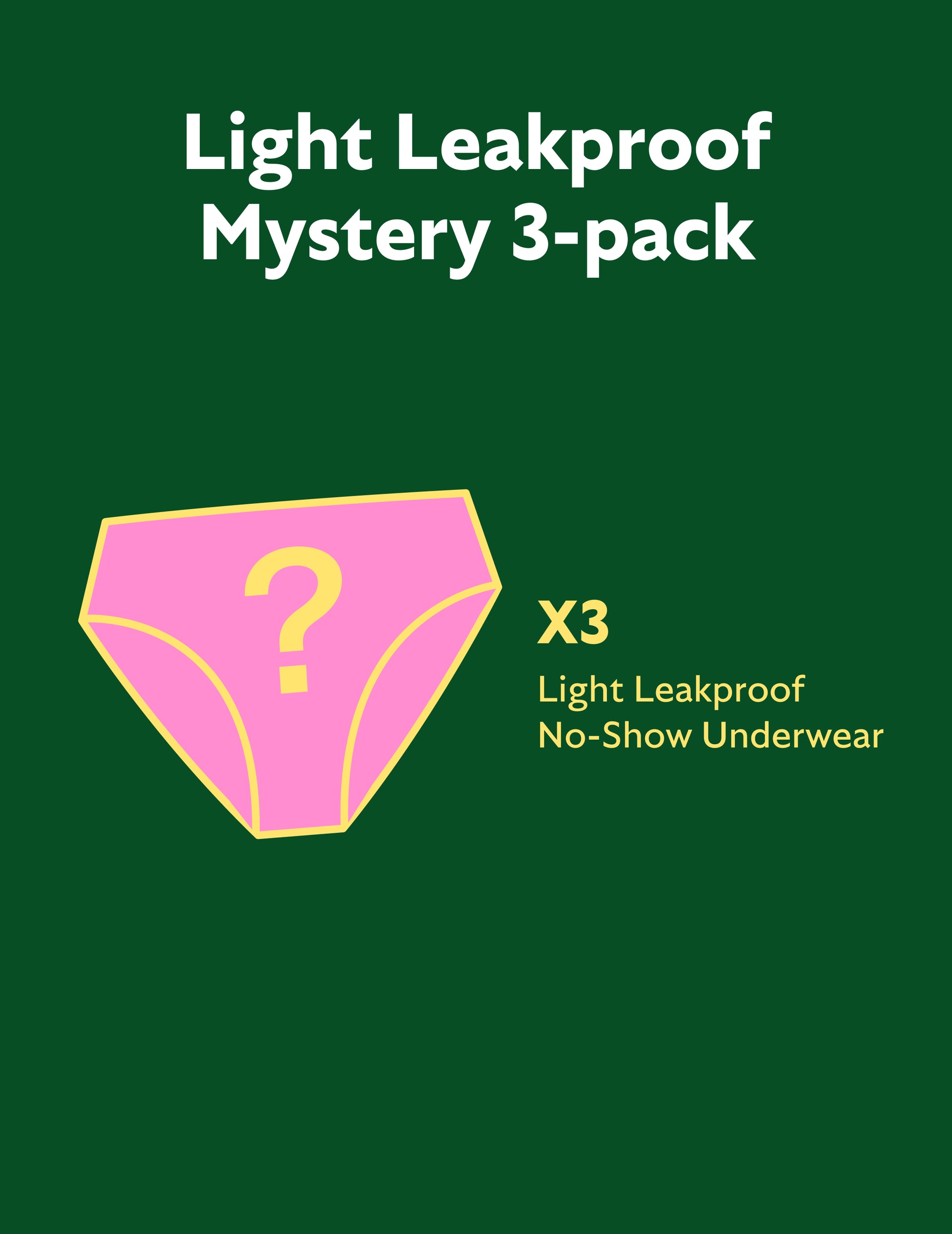 Light Leakproof Mystery 3-Pack