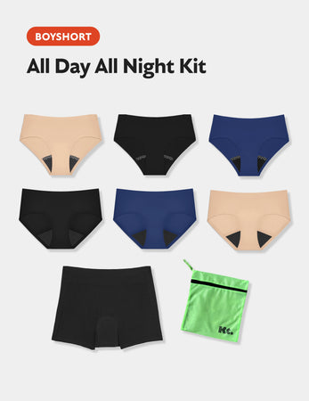 All Day All Night Period Kit Boyshort