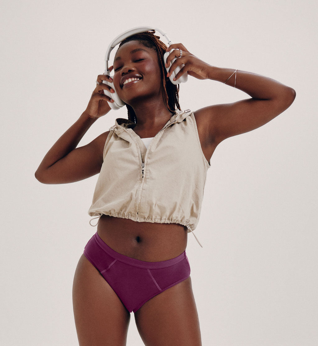 Cotton Modal Super Leakproof Full Gusset Bikini for Teens